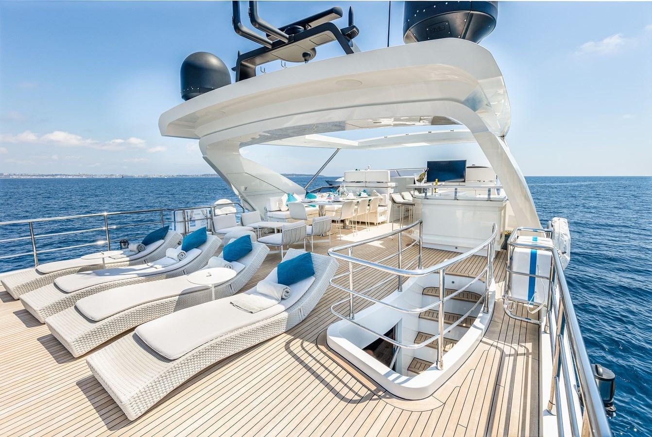 a boat on the water aboard ANASTASIA V Yacht for Sale