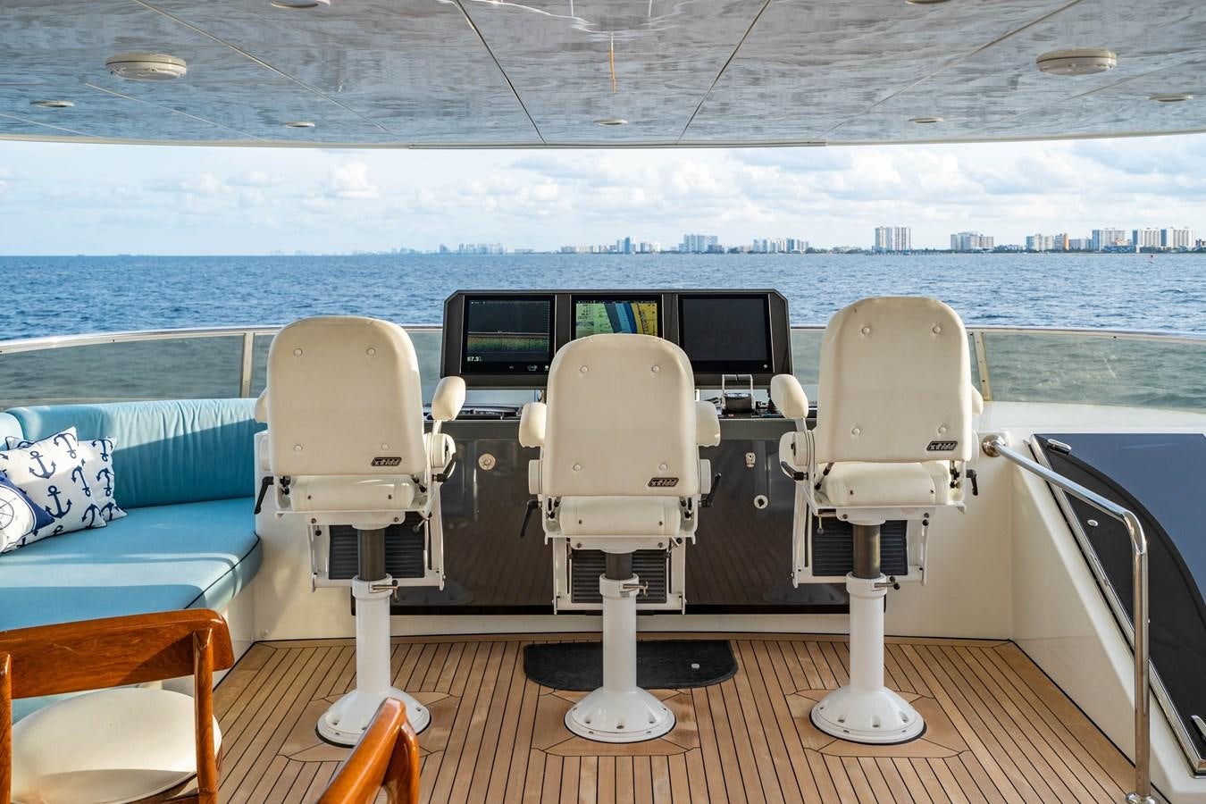 chairs on a boat aboard PICO Yacht for Sale