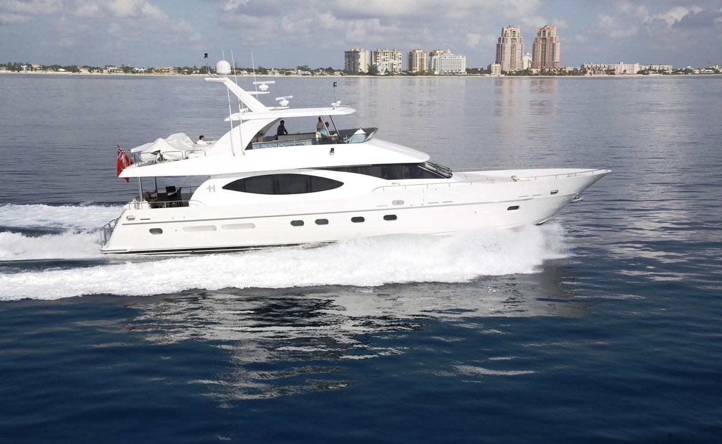 a white yacht in the water aboard LADY C II Yacht for Sale
