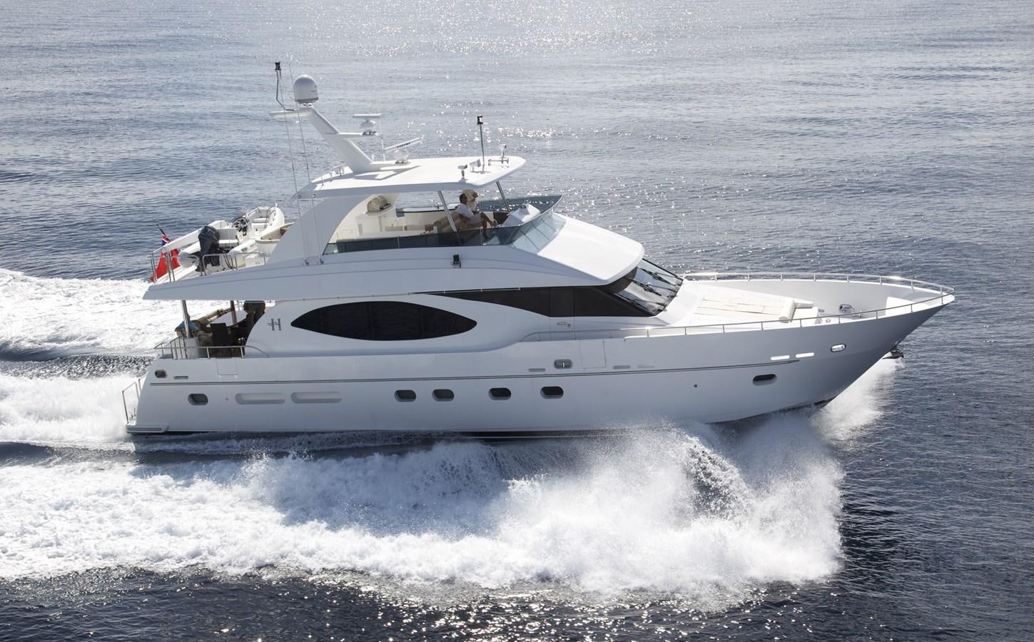 a white yacht on the water aboard LADY C II Yacht for Sale