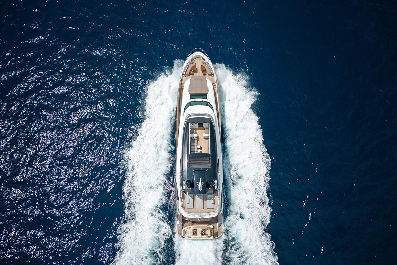 a space shuttle in the sky aboard GV Yacht for Sale