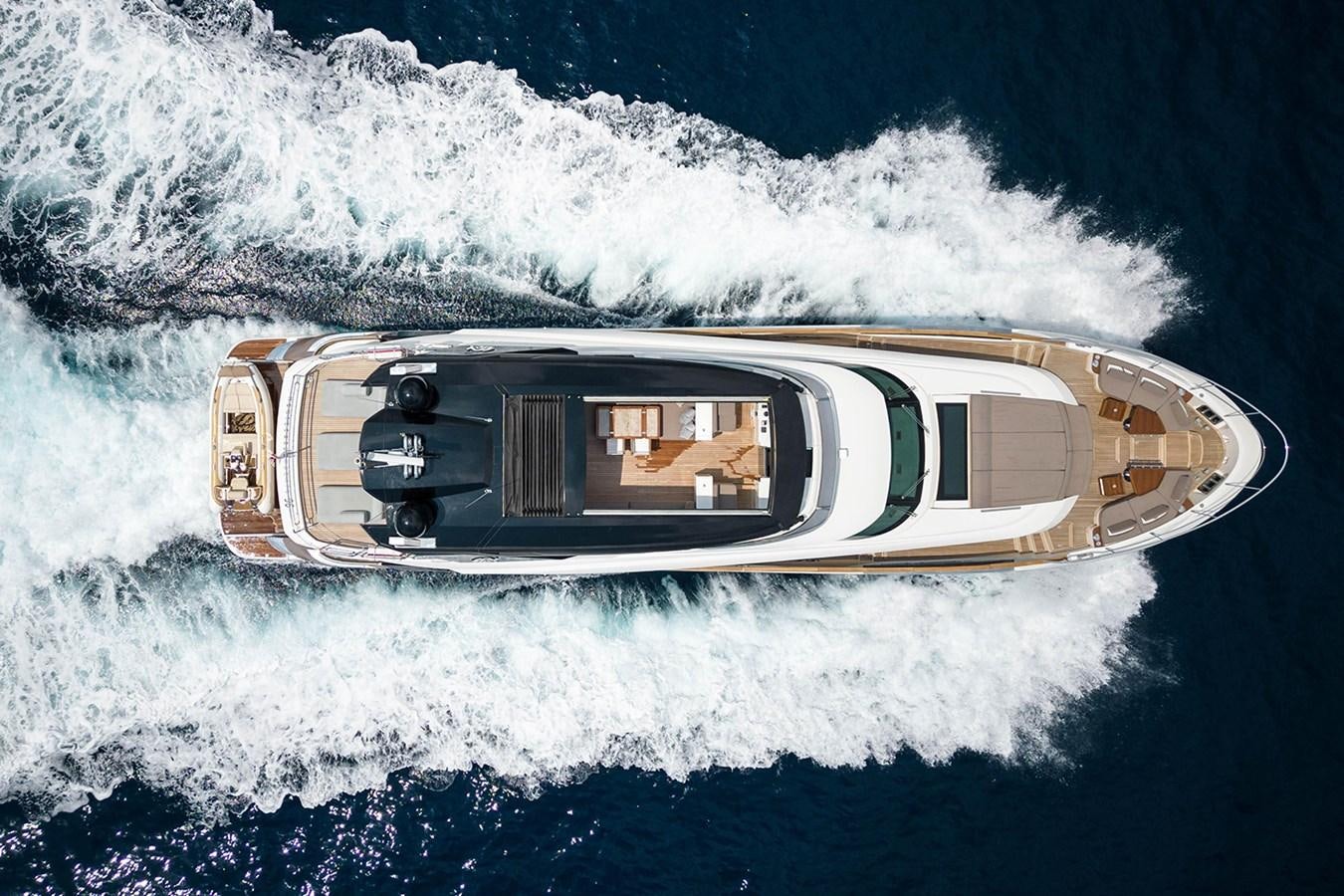 a space ship in the clouds aboard GV Yacht for Sale