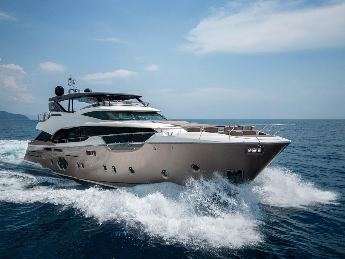 a yacht on the water aboard GV Yacht for Sale