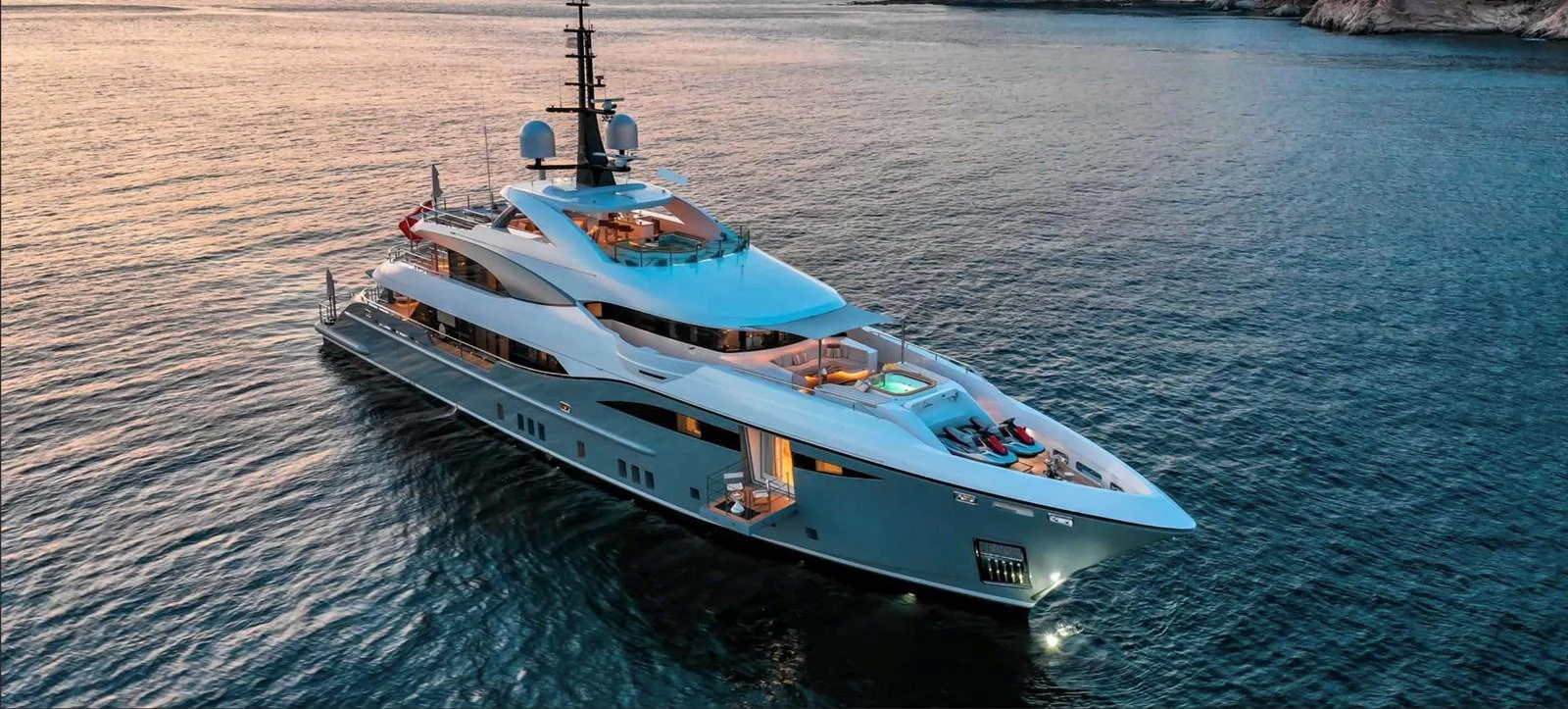 a boat on the water aboard MOONRAKER Yacht for Sale