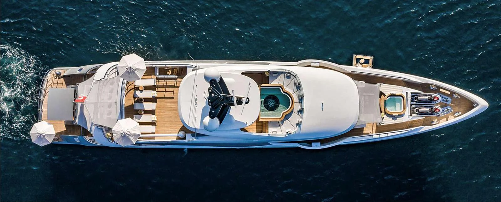 a satellite in the ocean aboard MOONRAKER Yacht for Sale