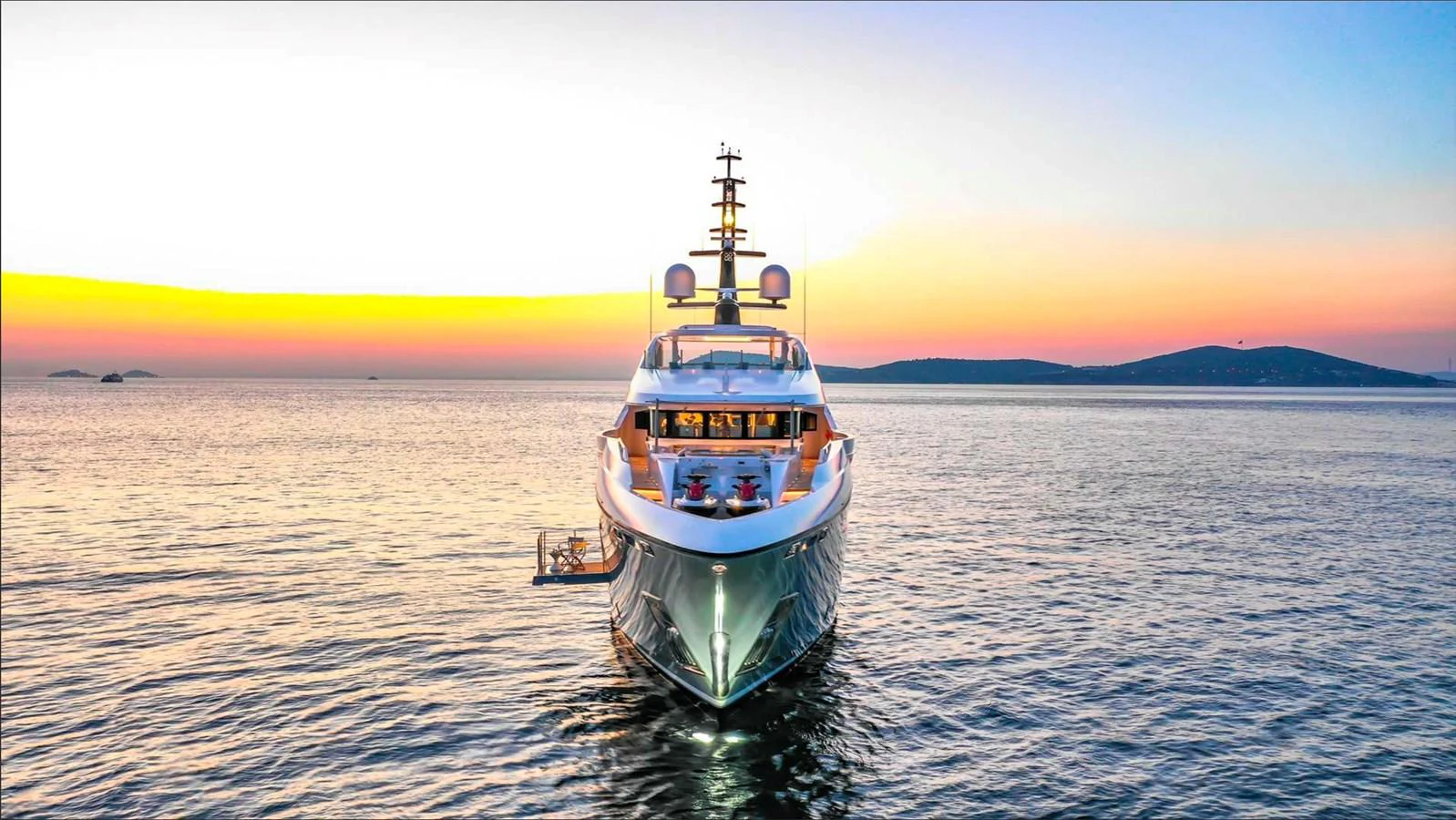 a boat in the water aboard MOONRAKER Yacht for Sale