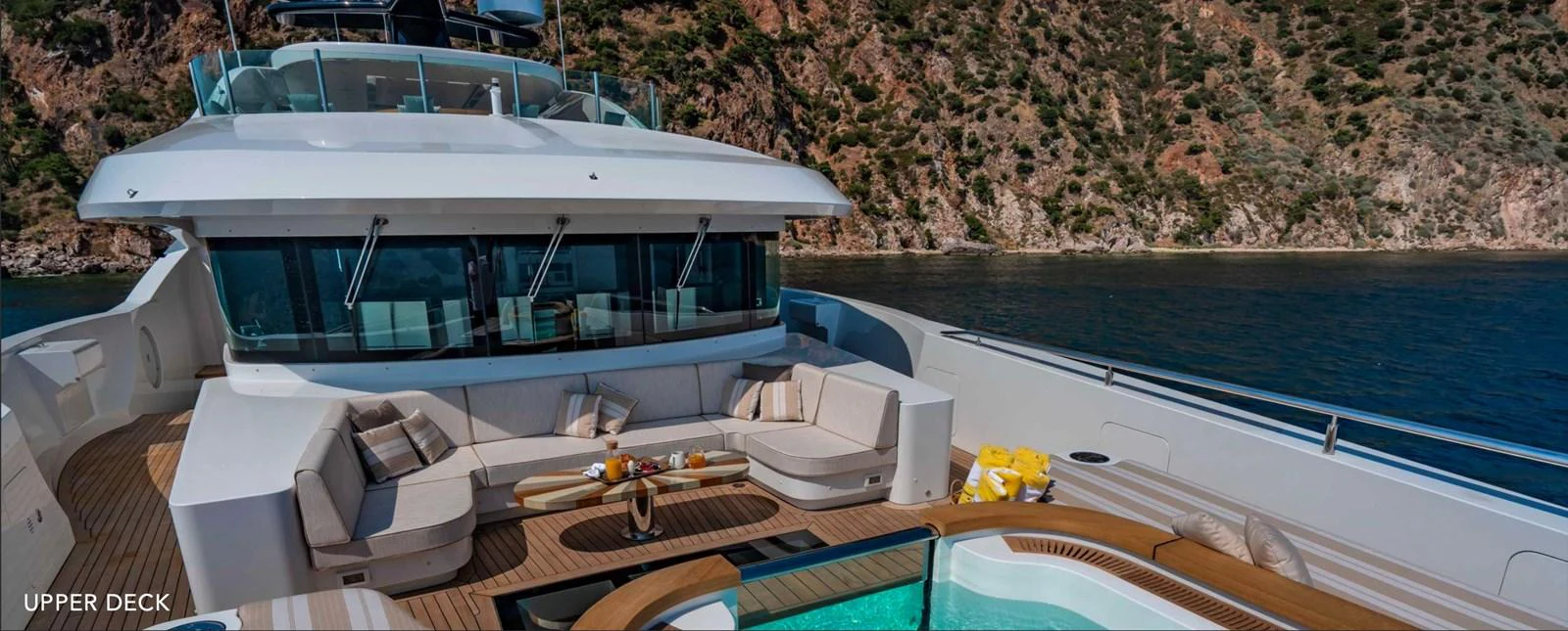 a boat on the water aboard MOONRAKER Yacht for Sale
