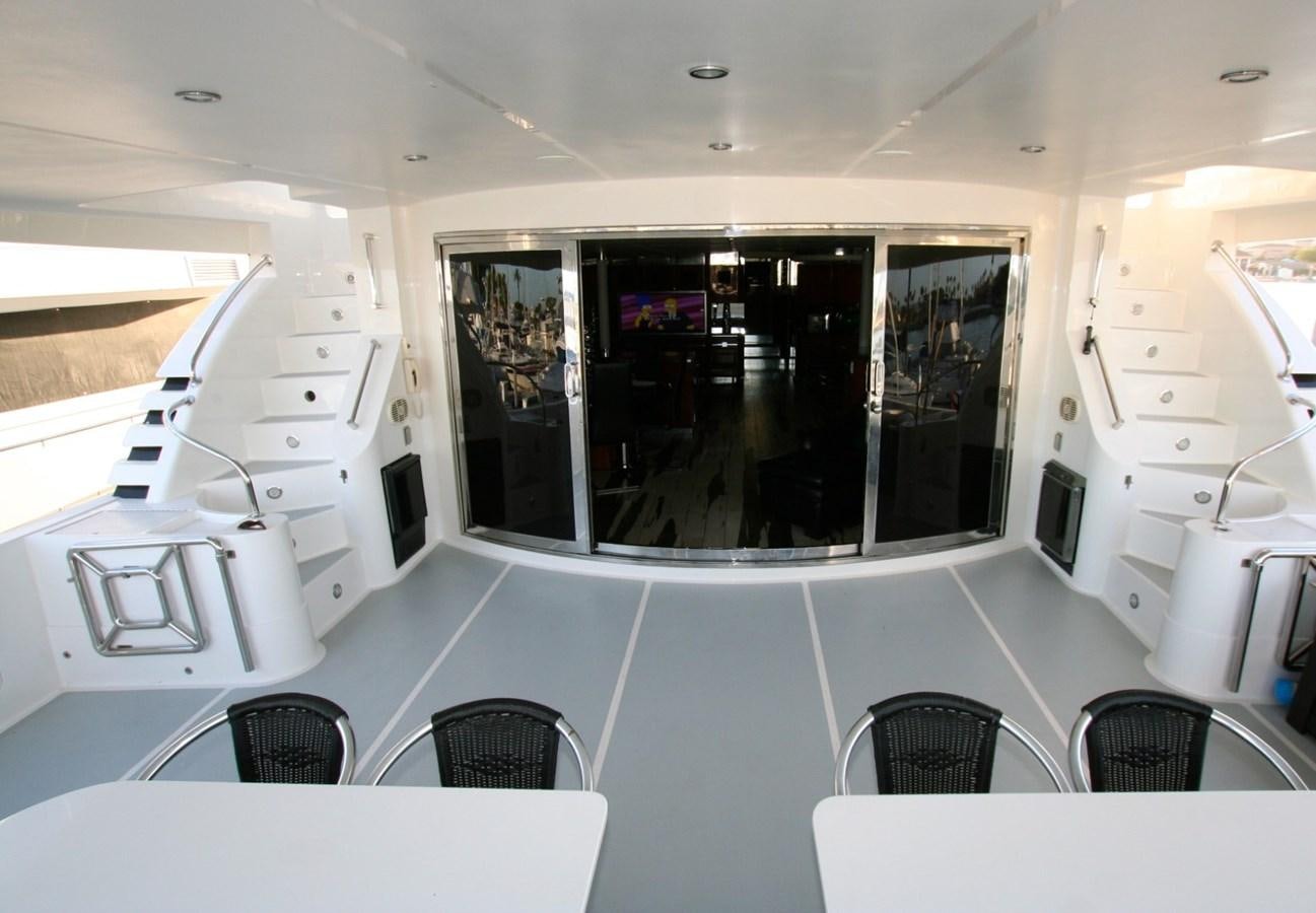 a large window in a room aboard JACO Yacht for Sale