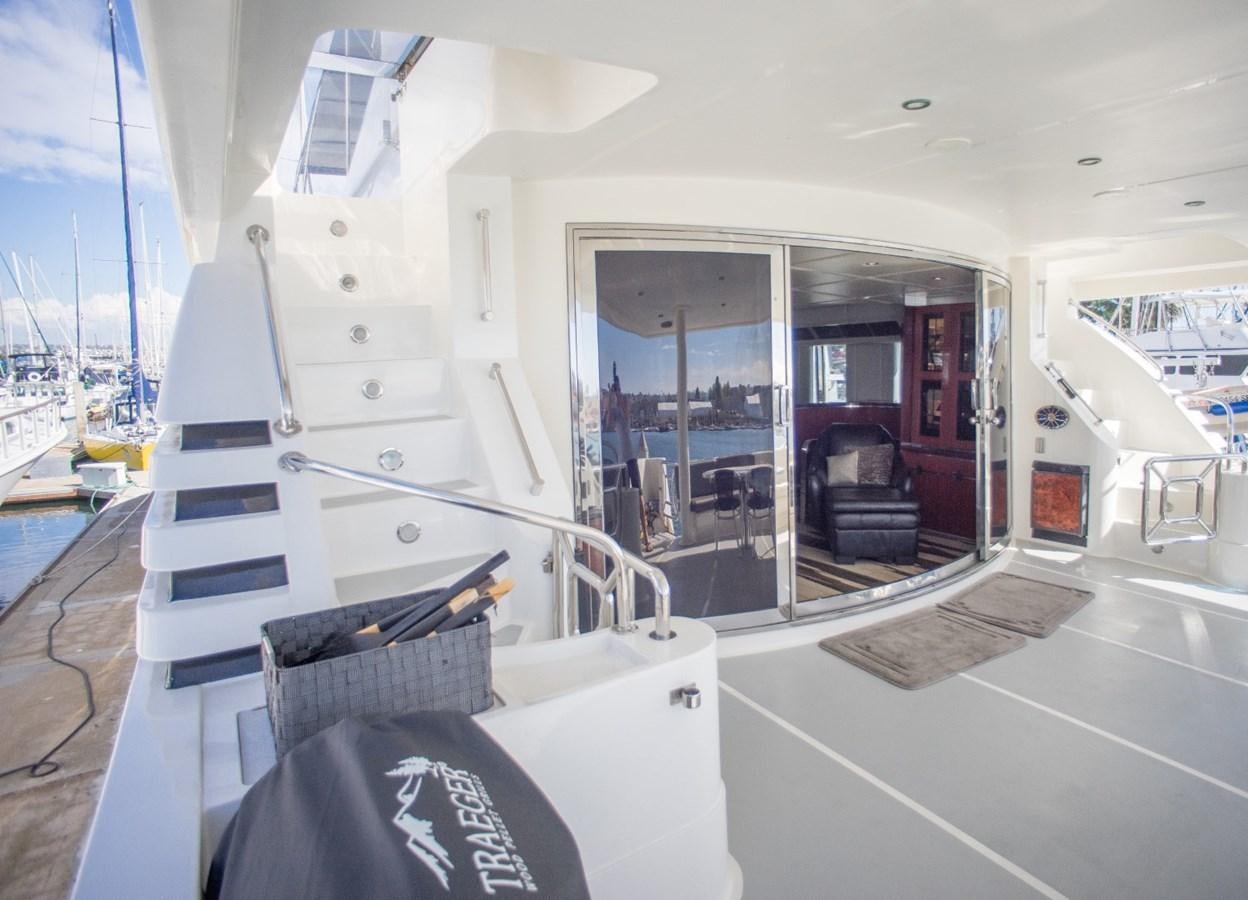inside of a space ship aboard JACO Yacht for Sale