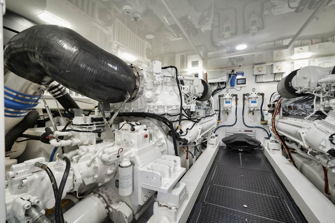 a large room with machinery aboard MVP Yacht for Sale