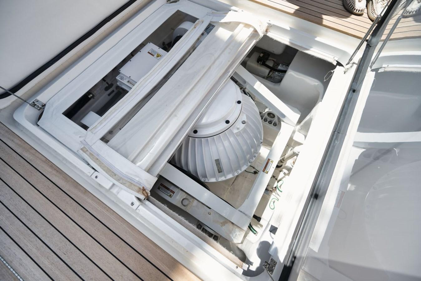 a space ship in a building aboard MVP Yacht for Sale