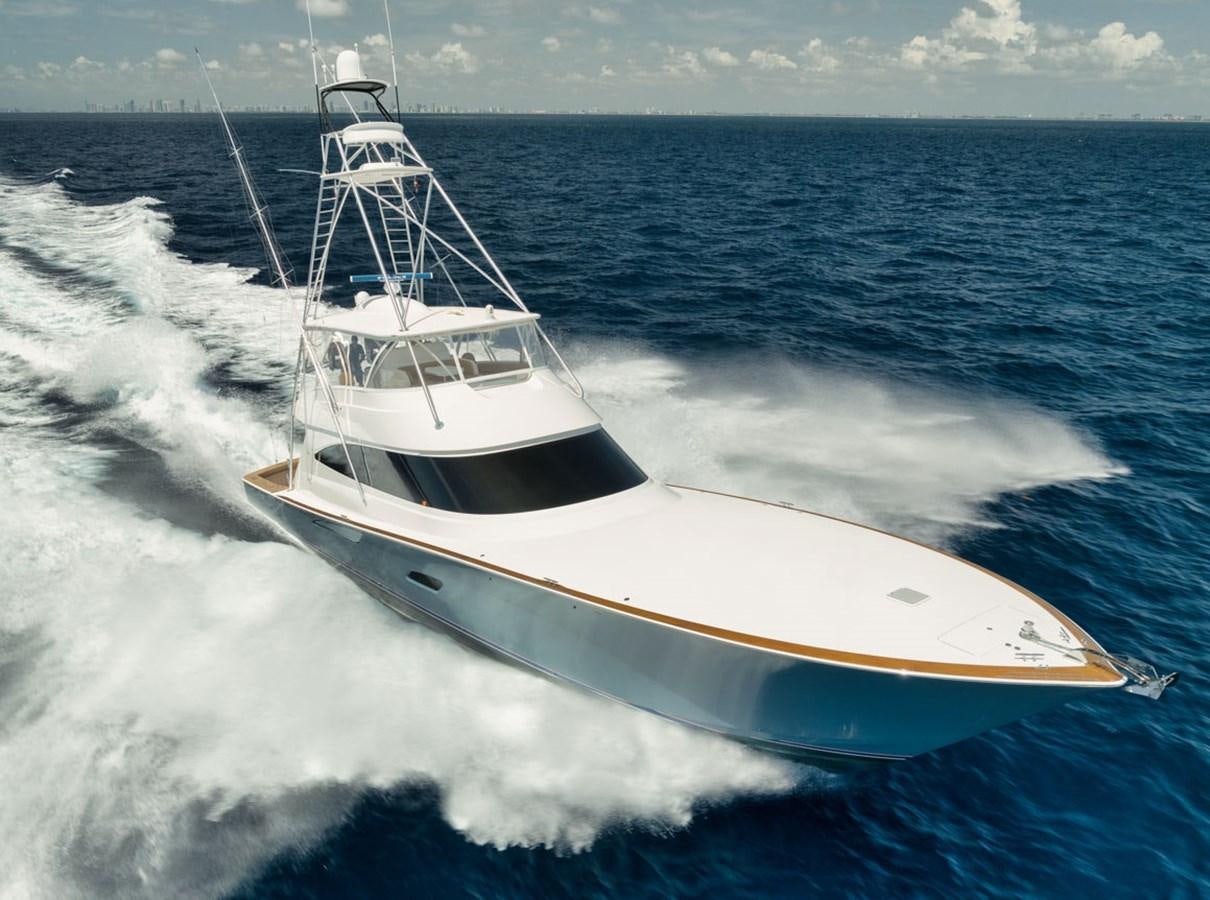 a boat on the water aboard MVP Yacht for Sale