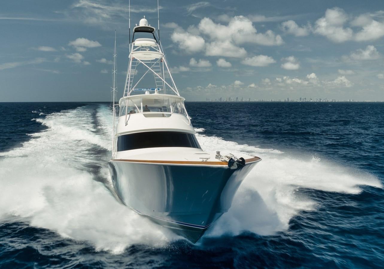 a boat on the water aboard MVP Yacht for Sale