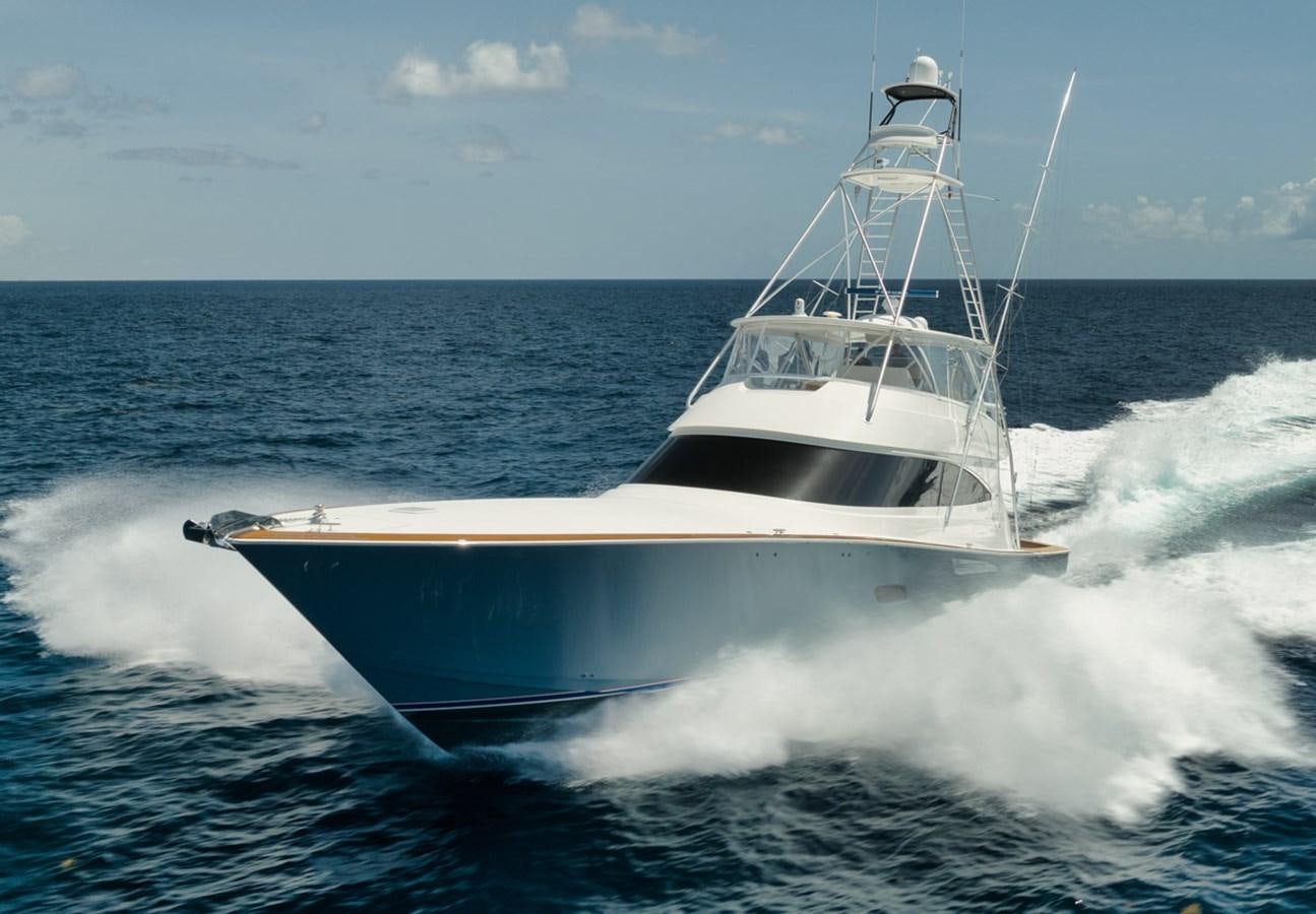 a boat on the water aboard MVP Yacht for Sale