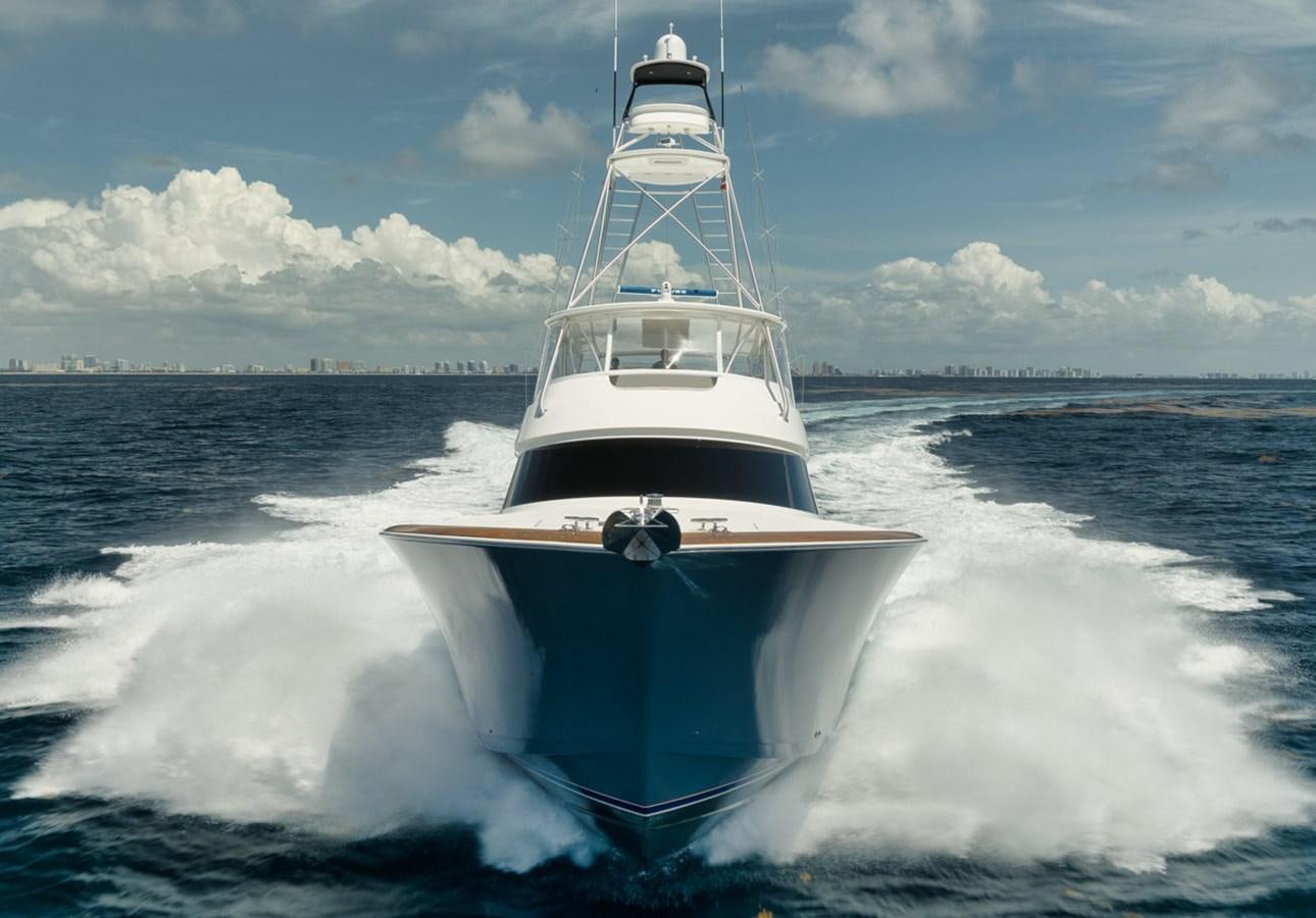 a ship in the water aboard MVP Yacht for Sale