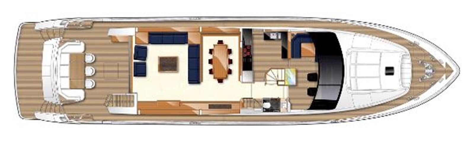 a model of a house aboard ROSSO Yacht for Sale