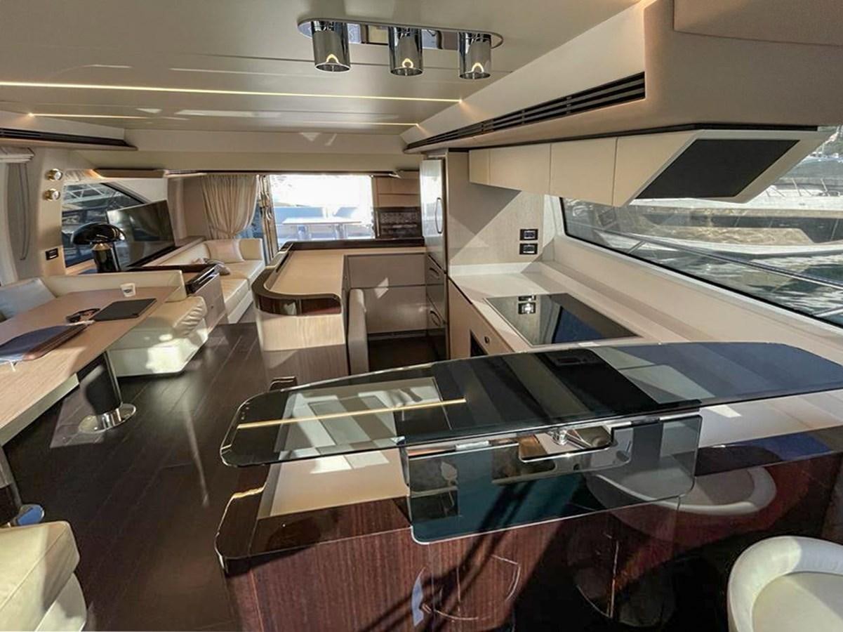 a room with a large pool table aboard OOSA Yacht for Sale