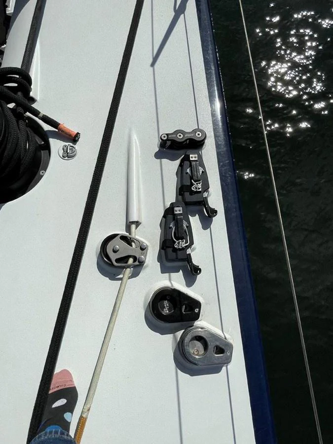 a person on a ski lift aboard BLACK JACK IV Yacht for Sale