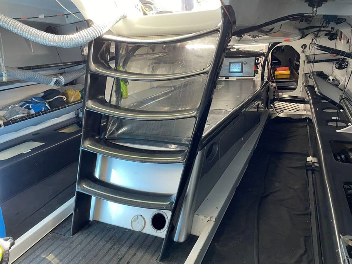 a large machine in a room aboard BLACK JACK IV Yacht for Sale