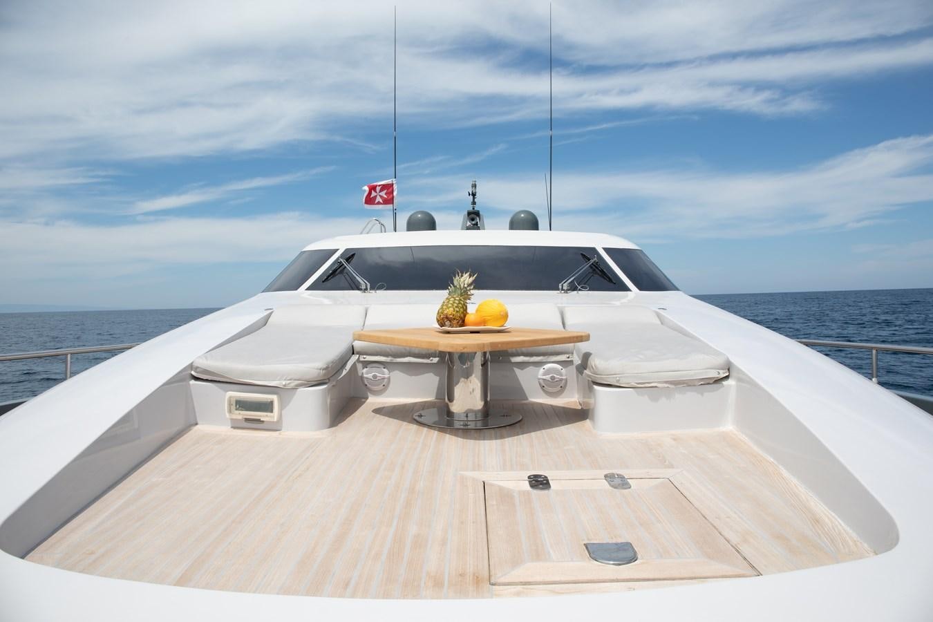 a boat on a deck aboard VEVEKOS Yacht for Sale