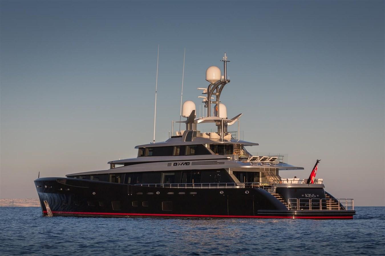 a large boat in the water aboard LADY VICTORIA Yacht for Sale