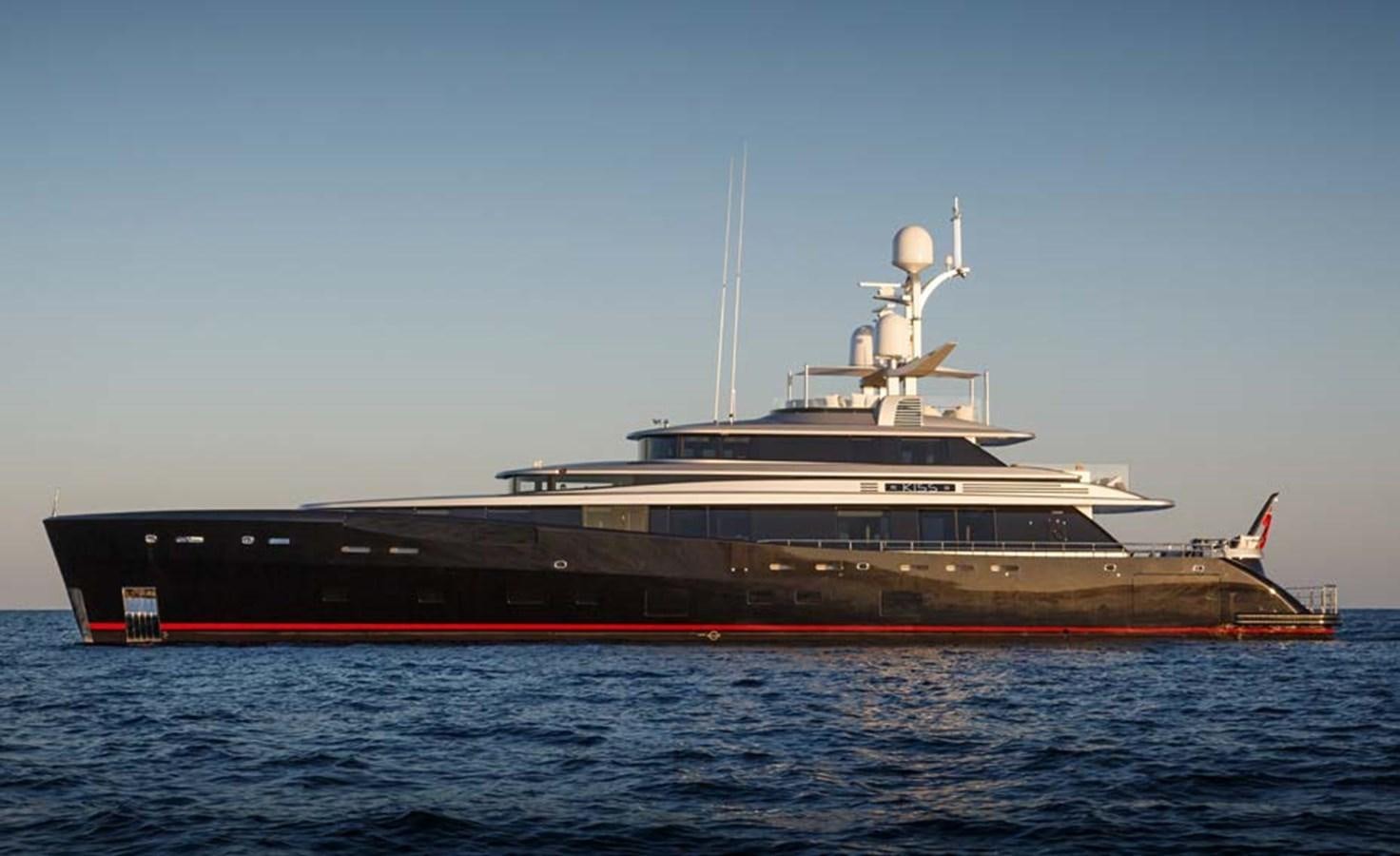 a large ship in the water aboard LADY VICTORIA Yacht for Sale