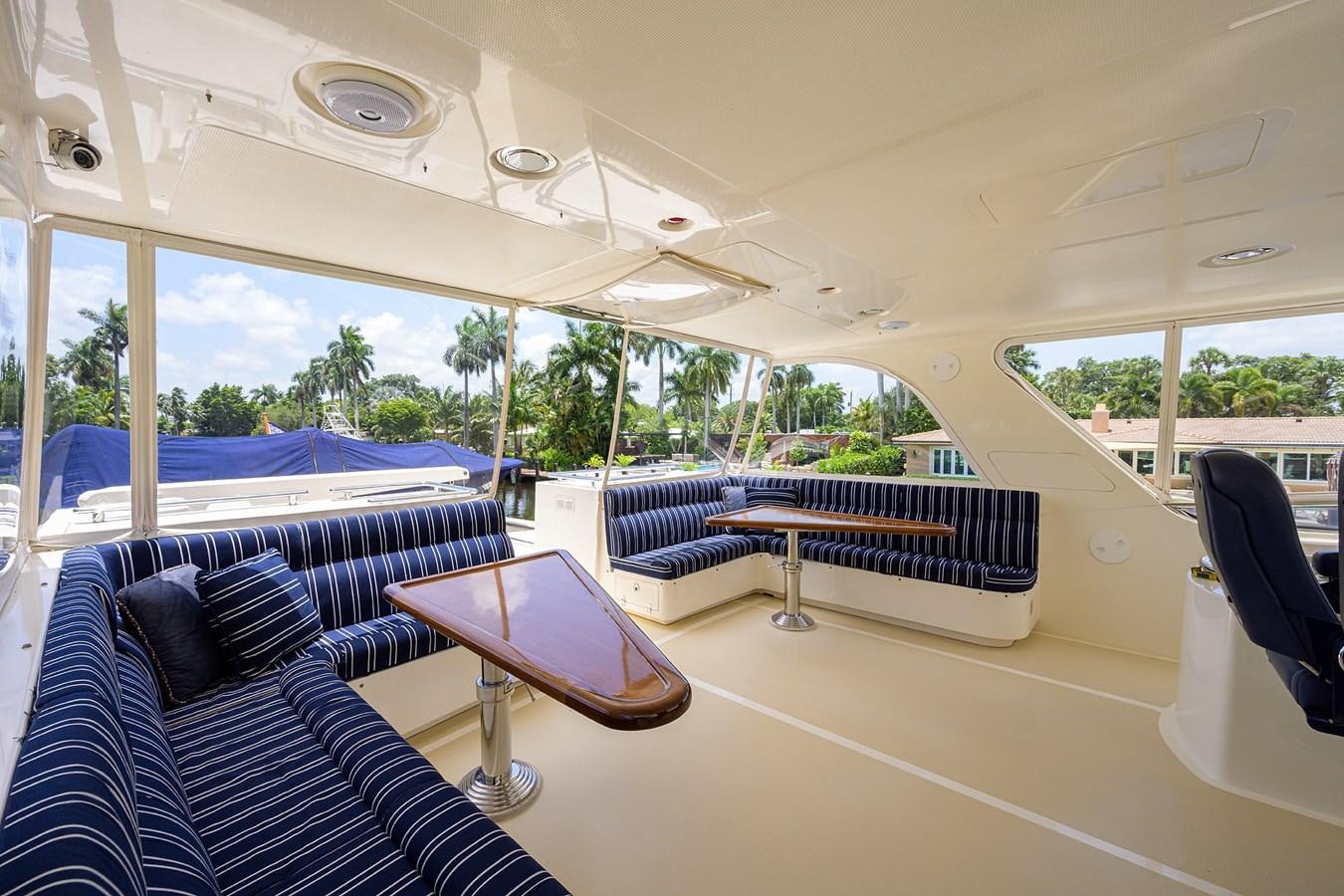 inside of a tent aboard BELLA Yacht for Sale