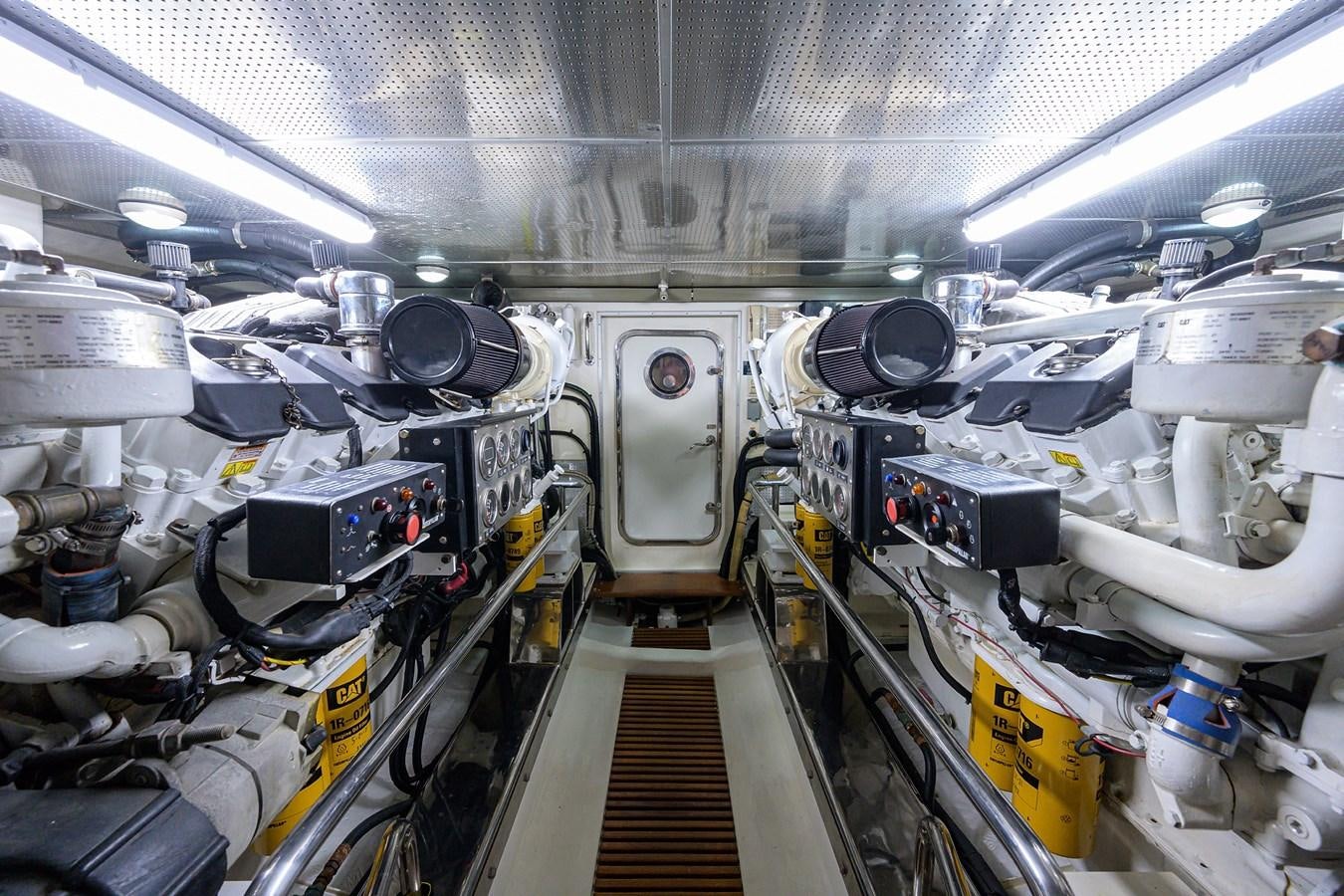 a large machine with many pipes aboard BELLA Yacht for Sale