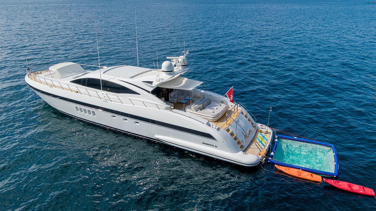 a boat in the water aboard DEVA I Yacht for Sale