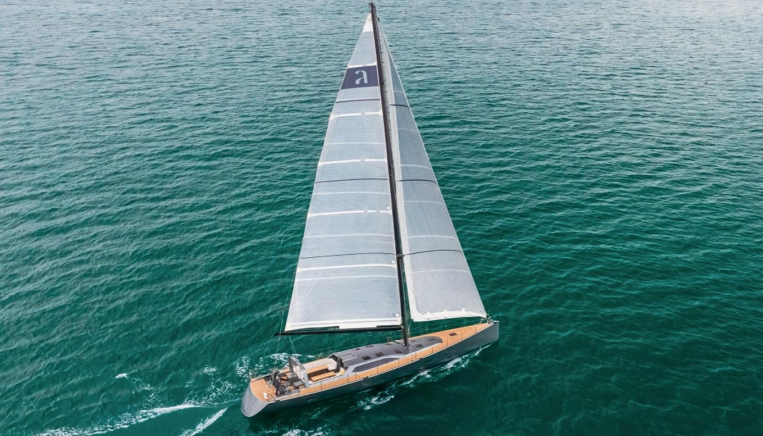 a boat sailing on the sea aboard AANDEEL Yacht for Sale