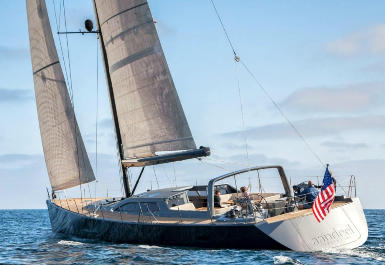 a sailboat on the water aboard AANDEEL Yacht for Sale