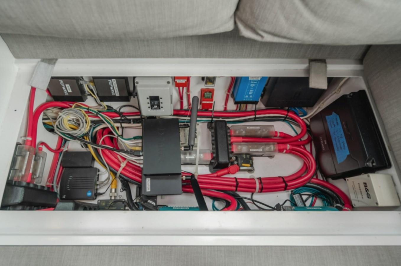 a close-up of a computer aboard AANDEEL Yacht for Sale