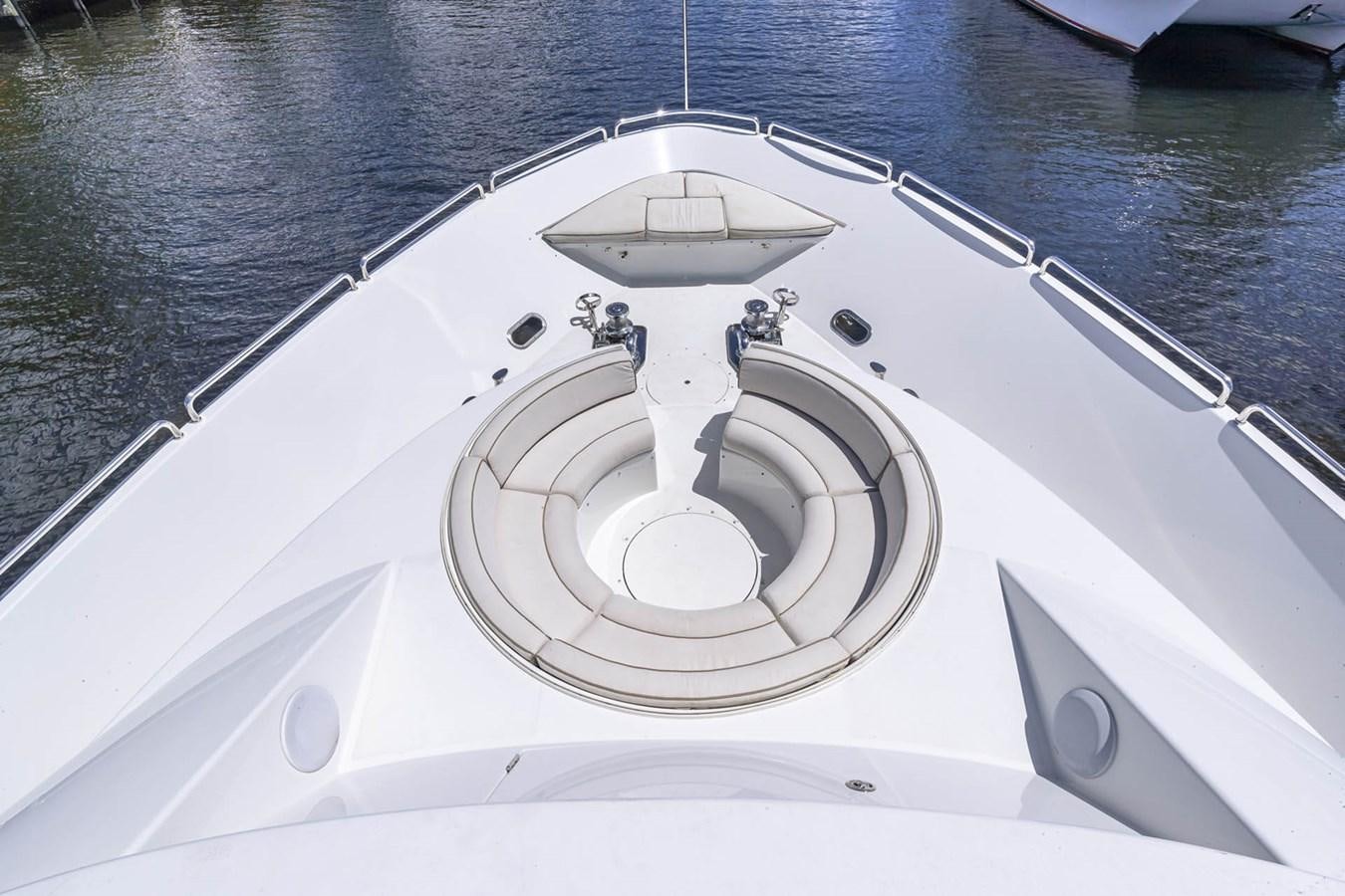 a boat with a steering wheel aboard SIMPLICITY Yacht for Sale