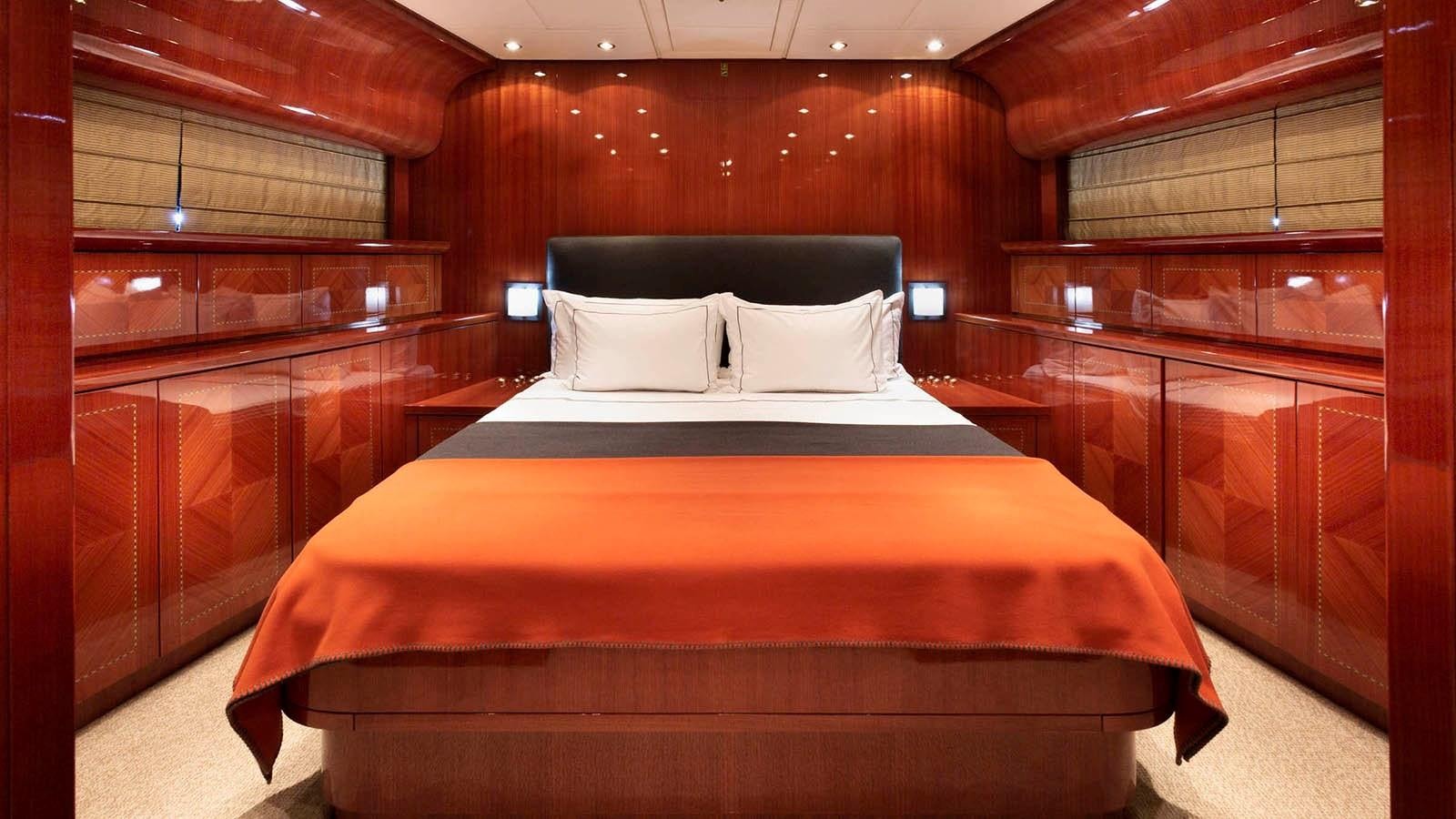 a bed in a cabin aboard KIDI ONE Yacht for Sale