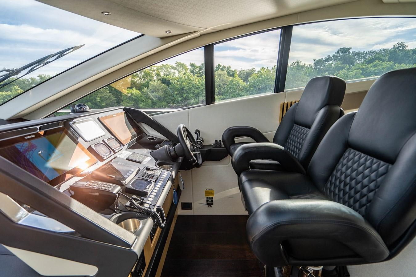 inside of a car aboard SUBMARINO Yacht for Sale