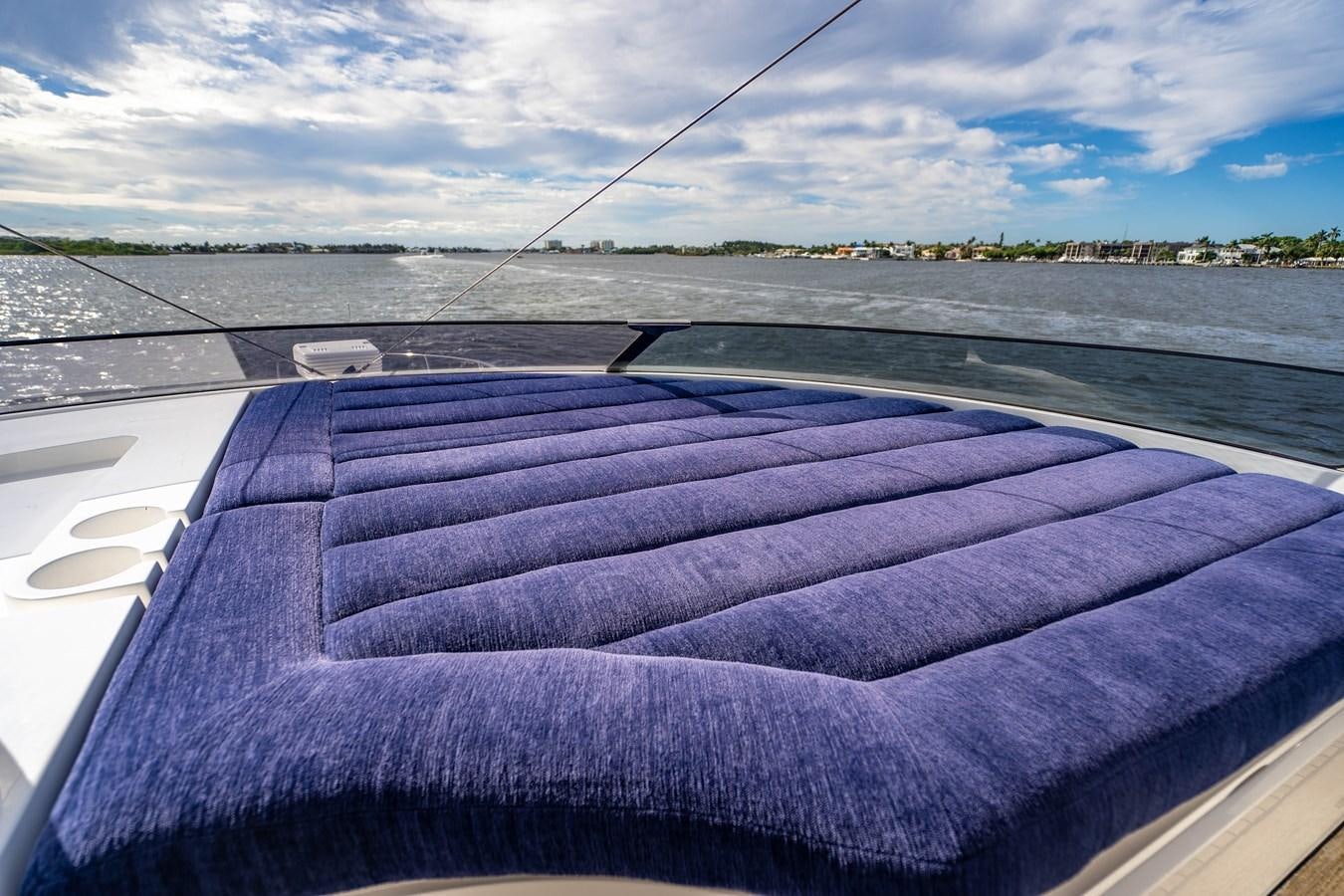 a black seat on a boat aboard SUBMARINO Yacht for Sale