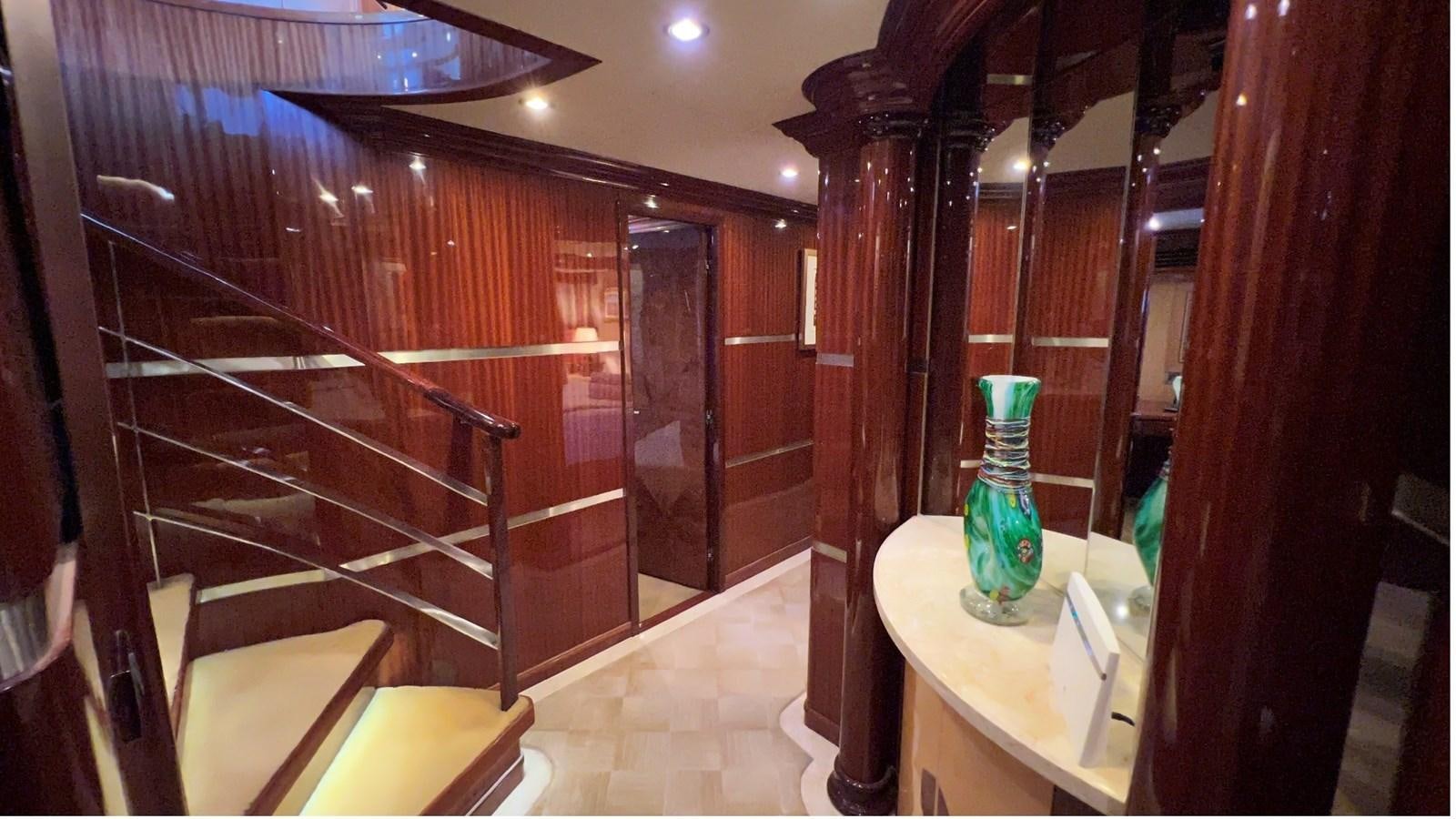 a room with a glass vase aboard MISSY B II Yacht for Sale