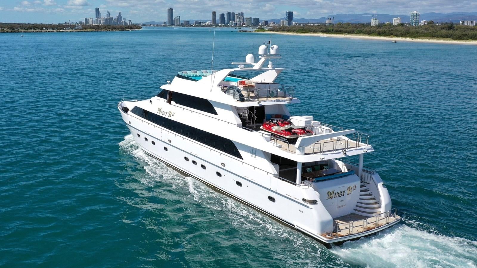 a boat on the water aboard MISSY B II Yacht for Sale