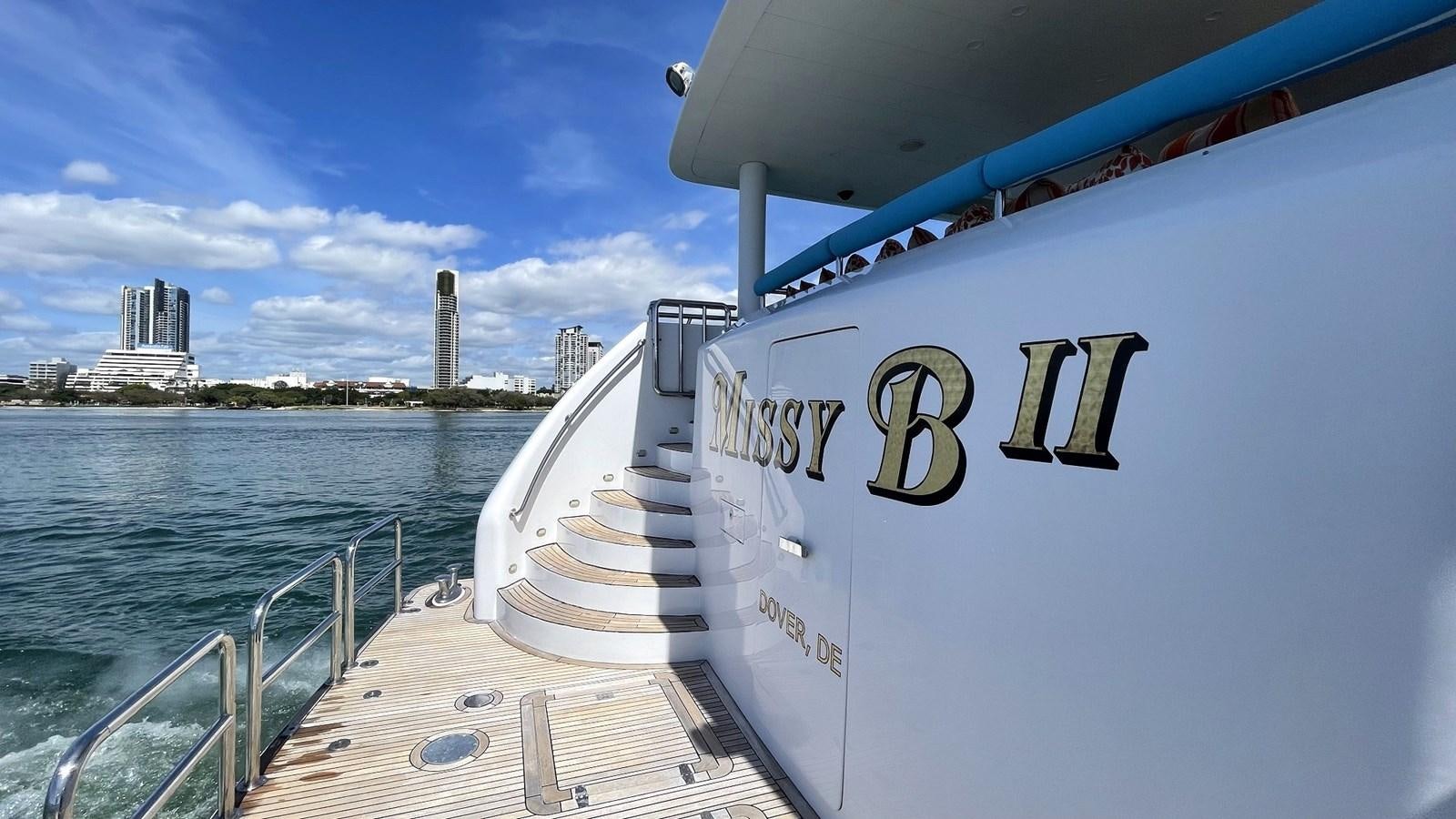 a boat on the water aboard MISSY B II Yacht for Sale