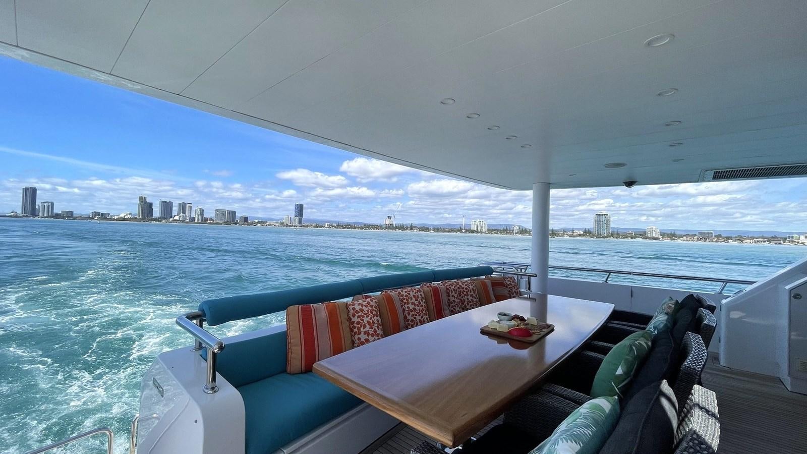 a boat on the water aboard MISSY B II Yacht for Sale