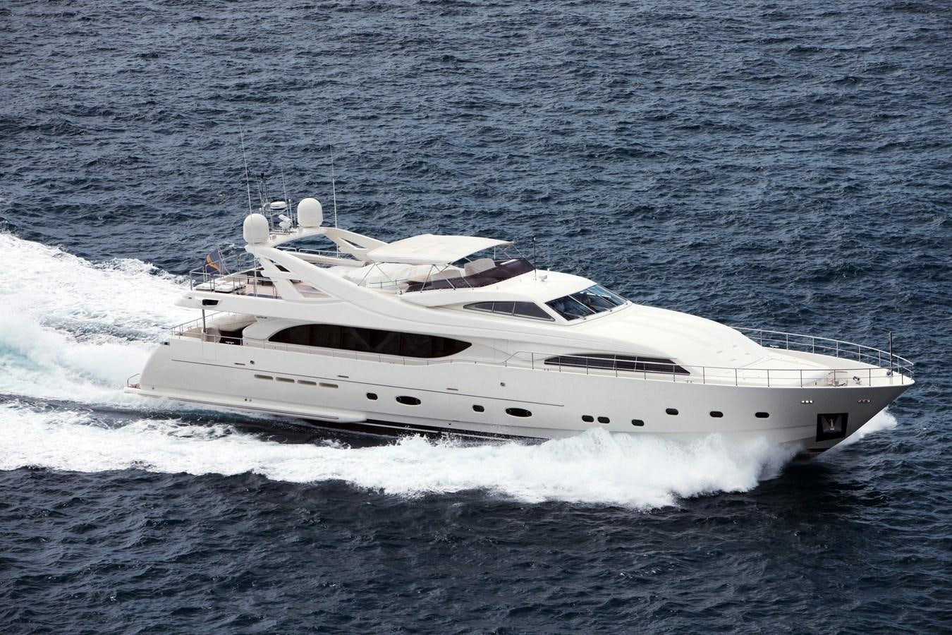 a white yacht in the water aboard LADY MARIA Yacht for Sale