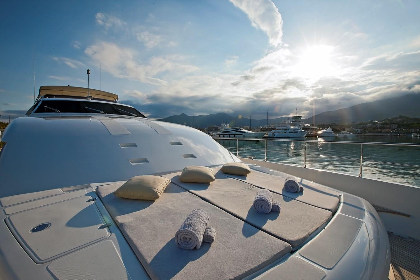 a boat on the water aboard LADY MARIA Yacht for Sale