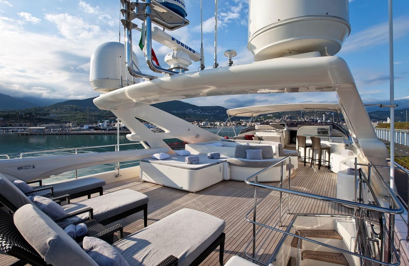 a boat on the water aboard LADY MARIA Yacht for Sale