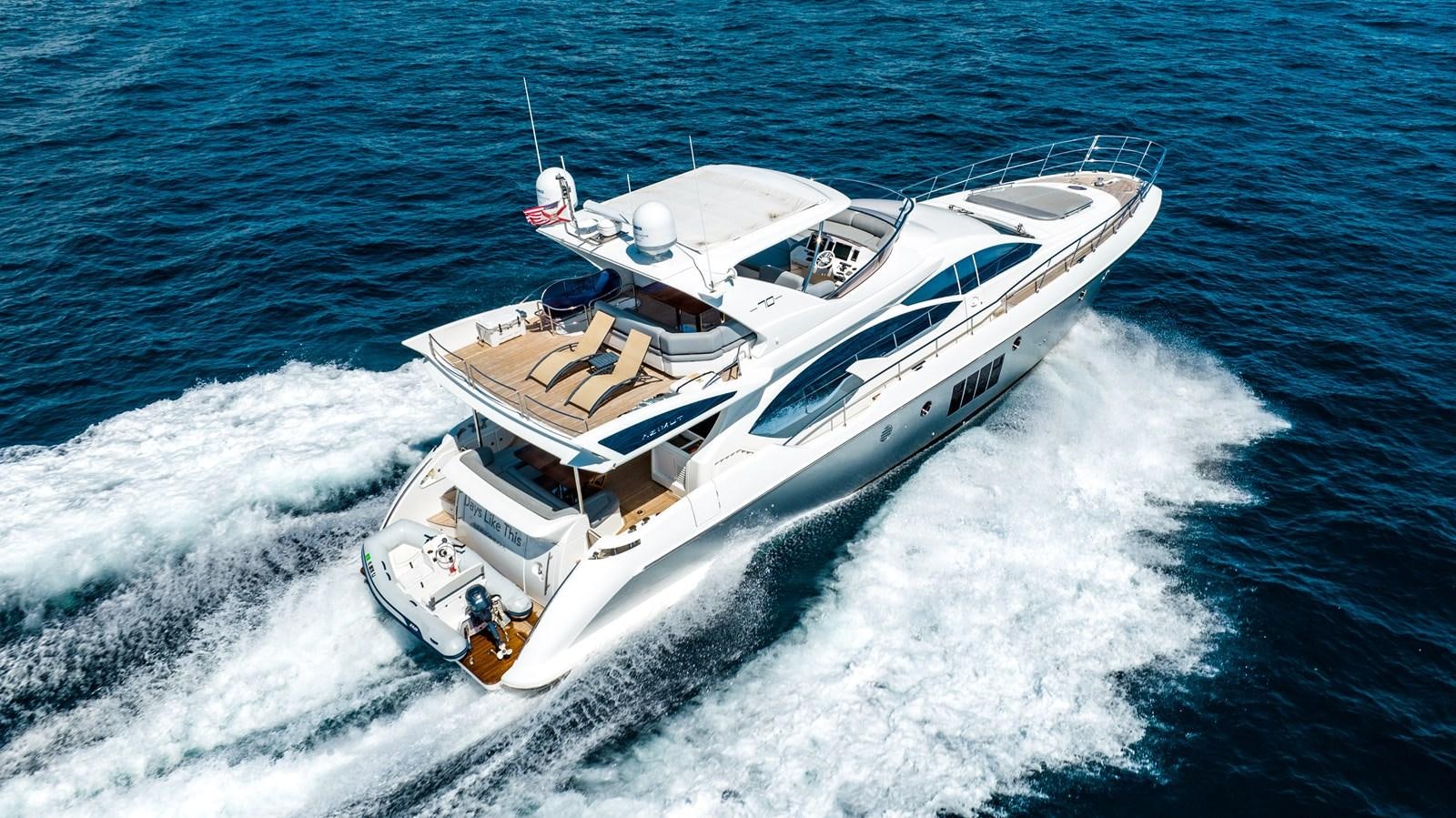 a boat on the water aboard DAYS LIKE THIS Yacht for Sale