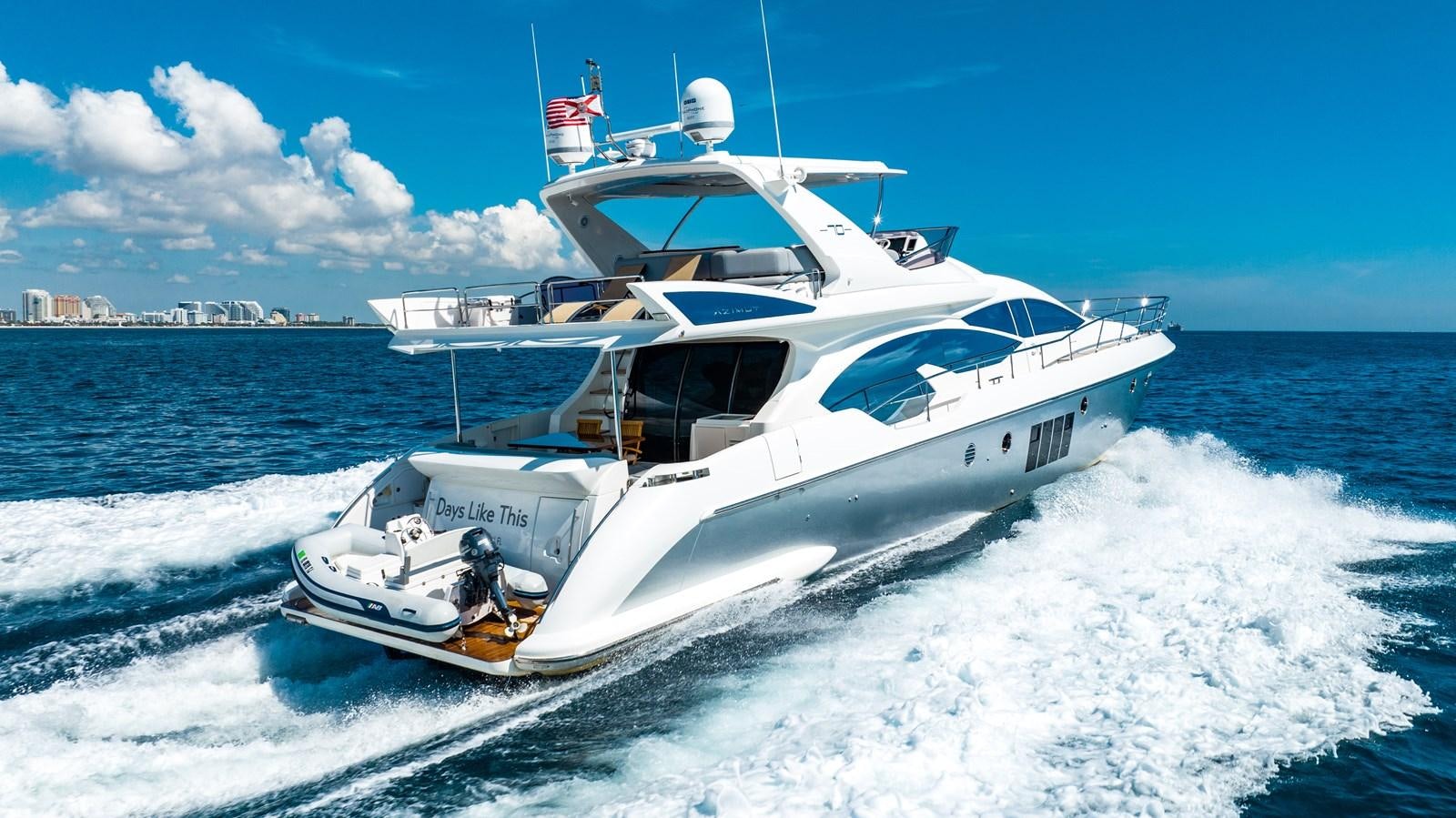a boat on the water aboard DAYS LIKE THIS Yacht for Sale