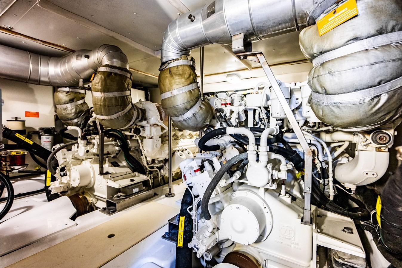 a machine with a large metal cylinder aboard DAYS LIKE THIS Yacht for Sale