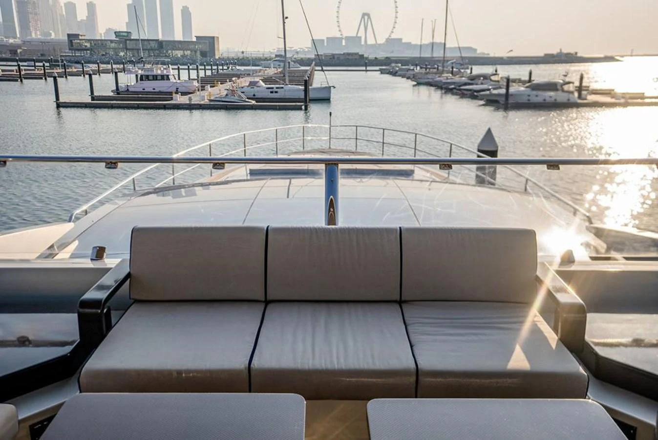 a boat in the water aboard HIGH ROLLER Yacht for Sale