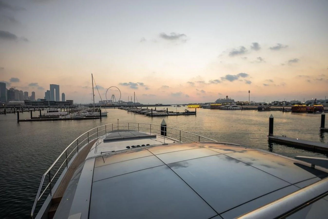 a boat on a body of water aboard HIGH ROLLER Yacht for Sale