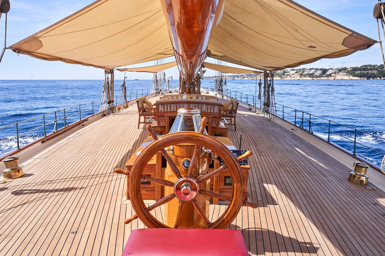 a boat on the water aboard ELENA OF LONDON Yacht for Sale