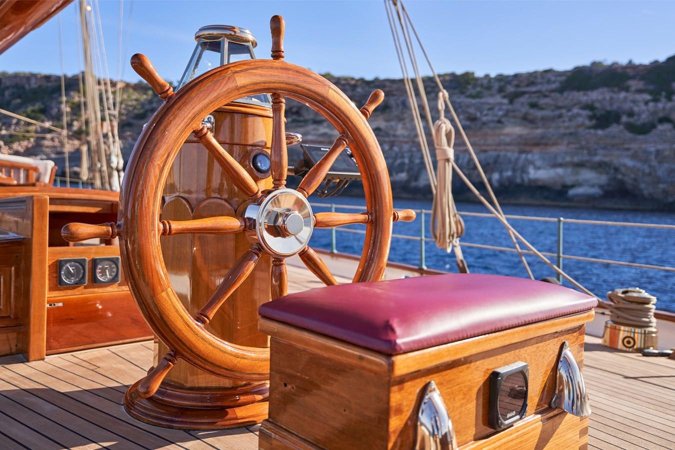 a boat on the water aboard ELENA OF LONDON Yacht for Sale